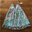 Mud Pie NWT  wild Paisley nightie size small Photo 8