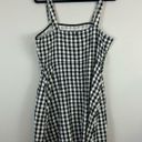 ASOS  | Black and White Gingham Tiered Skirt Mini Dress Size 12 NWT Photo 5