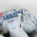 Pistola  Charlie High Rise Straight Leg Denim Jeans in Mesmerized Acid Wash Blue Photo 12