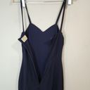 Torn By Ronny Kobo  Navy Blue V Neck Sleeveless Women Small Mini Cocktail Dress Photo 6