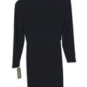 Jones New York  Women's On The Town Surpliced Faux Wrap Dress Black Size 4 NWT Photo 3