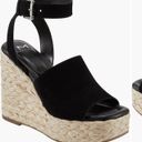 Marc Fisher Black Platform Wedge Sandal Photo 0