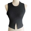 LA Hearts -BLACK RIBBED SWEATER TOP-SIZE SMALL Gorgeous black sweater top, sleeveless, super stretchy, excellent condition, size small Measurements: Bust: armpit to armpit 14-20 Length: shoulder seam to bottom 16 1/2 inches Photo 0