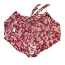 Honey Punch  Burgundy Paisley‎ Print Wrap Tie Crop Top Photo 3