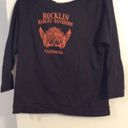 Harley Davidson Rocklin California 3/4 sleeve black shirt XL womens large neck Photo 2