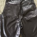 Abercrombie & Fitch Vegan Leather 90s Straight Pant Photo 2