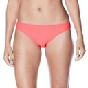 Nike Womens  Ribbed Pink Hot Punch Bikini Bottom Swimwear Size L NEW Photo 0