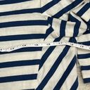 Veronica Beard  Nautical Stripe Top With Shoulder Lace Up Detail M Photo 7