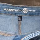 Max Studio  Indigo High Rise Skinny Crop Blue Jeans Size 14W NWT Photo 2