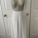 Faviana NWT  GLAMOUR S7500 White Prom Dress/Gown Photo 0