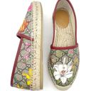 Gucci  Supreme GG Flora Espadrille Floral Painted Canvas Size 36.5 | US 6.5 NIB Photo 2