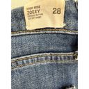 Hudson  - Zoeey Exposed Button Cut off denim Shorts in Blue Photo 4