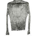 Alberto Makali Vintage  Metallic Silver Blouse nwt Photo 4