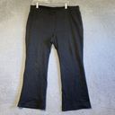 Chico's  Size 3 Short Women’s Pull-On Straight Leg Flat Front Gray Dress Pants Photo 0