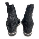 DKNY Black & Silver Camo Stetch Knit Ankle Bootie Fashion Sneaker  Cali Wedge 9.5 Photo 1