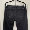 Kancan Bootcut Flare Black Denim Jeans Sz 31 Split Hem Photo 7