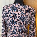 J.Crew  Size 4 Surplice Peplum Floral Top Pink Blue Spring Flowers Tailored Photo 6