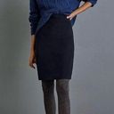 Maeve Anthropologie Anja Sweater Skirt Black Knit Viscose Blend Pencil Office Photo 0