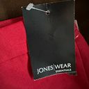 Jones Wear  Essential Red NWT Crease In Front &.Back Wide & Straight  Leg Sz 6 Photo 11