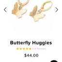 Frasier Sterling Gold Butterfly Huggies Photo 3