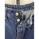 Brandy Melville John Galt Medium Blue Wash Button Fly Straight Leg Raw Hem Jeans Size S Photo 4