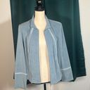 Norton Mcnaughton  Women's Blue Suede Feel Zip Up Long Sleeve Sports Jacket 8 Photo 5