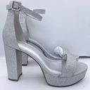 Ankis platform silver glitter 4inch heels women Size 7 Photo 12