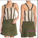 Noisy May  Striped Linen Tank Top Shirt Blouse NWT Photo 1