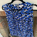 Calvin Klein  Blue Black White Work Professional Tank Blouse size Medium Photo 2