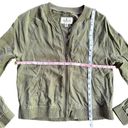 American Eagle  Olive Green Soft Bomber Jacket Lightweight Full Zip Size XS Photo 2