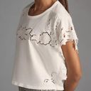 Pilcro Anthropologie White Eyelet Tee Photo 2