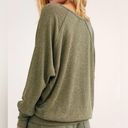 We The Free Free People Santa Clara Thermal Shirt Top Long Sleeve Green size L Photo 2