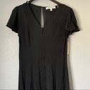 The Row NWT A Black Button Front Midi Dress X-Small Photo 1