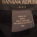 Banana Republic  Short Double Breasted Trench Coat Sz. M Black Inlined No Belt Photo 4