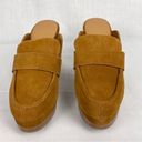 Splendid  Vina Suede Clog Honey Brown Platform Mule Loafers Sz 9.5 New Chunky Photo 1