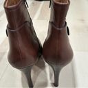 Coach  Mason leather ankle heel boots 11B in Tan/ Brown, golden  hardware 11B Photo 4