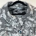 Habitat  Clothes to Live in Floral Black White Cape Stretch Jacket Women Size XS Photo 3