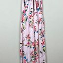 Lush Clothing LUSH Maxi Dress Women Large Pink Floral Surplice V-Neck Sleeveless Summer Spring Photo 4