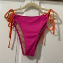 Shade & Shore  pink and orange bikini bottom size medium  Photo 14