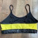 Zyia Active Workout Set Neon Yellow and Metallic leggings size 4 & bra medium Photo 3