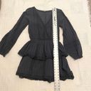 American Eagle  large embroidered faux wrap layered dress D3 9037 Photo 2