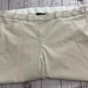 Lane Bryant  Ankle Pants Womens 28 Pinstripe Elastic Waist Front Back Pockets Photo 0