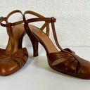 Polo  Ralph Lauren Women's Size 7.5 Vachetta Leather Closed-Toe Sandal Heel Photo 0