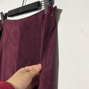 BB Dakota  Kimber Faux Suede Skirt Aubergine Size 10 Photo 4