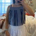 Jolt Blue Striped Top Photo 0