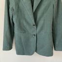 Mango Women’s Micro Corduroy Green Structured Blazer Size Medium Photo 3