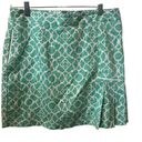 Peter Millar Peter Miller Cotton Teal & White Pattern Size 10 Skort. Photo 5