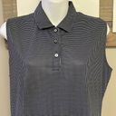 Callaway  Navy Small Checkered Sleeveless Women’s 3-Button Golf Shirt- Medium Photo 3