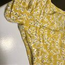 Wish Golden Bloom Floral V-Neck Short Sleeve Dress Ruffle Hem Mustard Yellow szL Photo 11