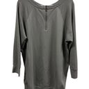 Calvin Klein Jeans  Gray Zipper Back 3 Quarter Sleeve Tunic Shirt Womens XL Photo 1